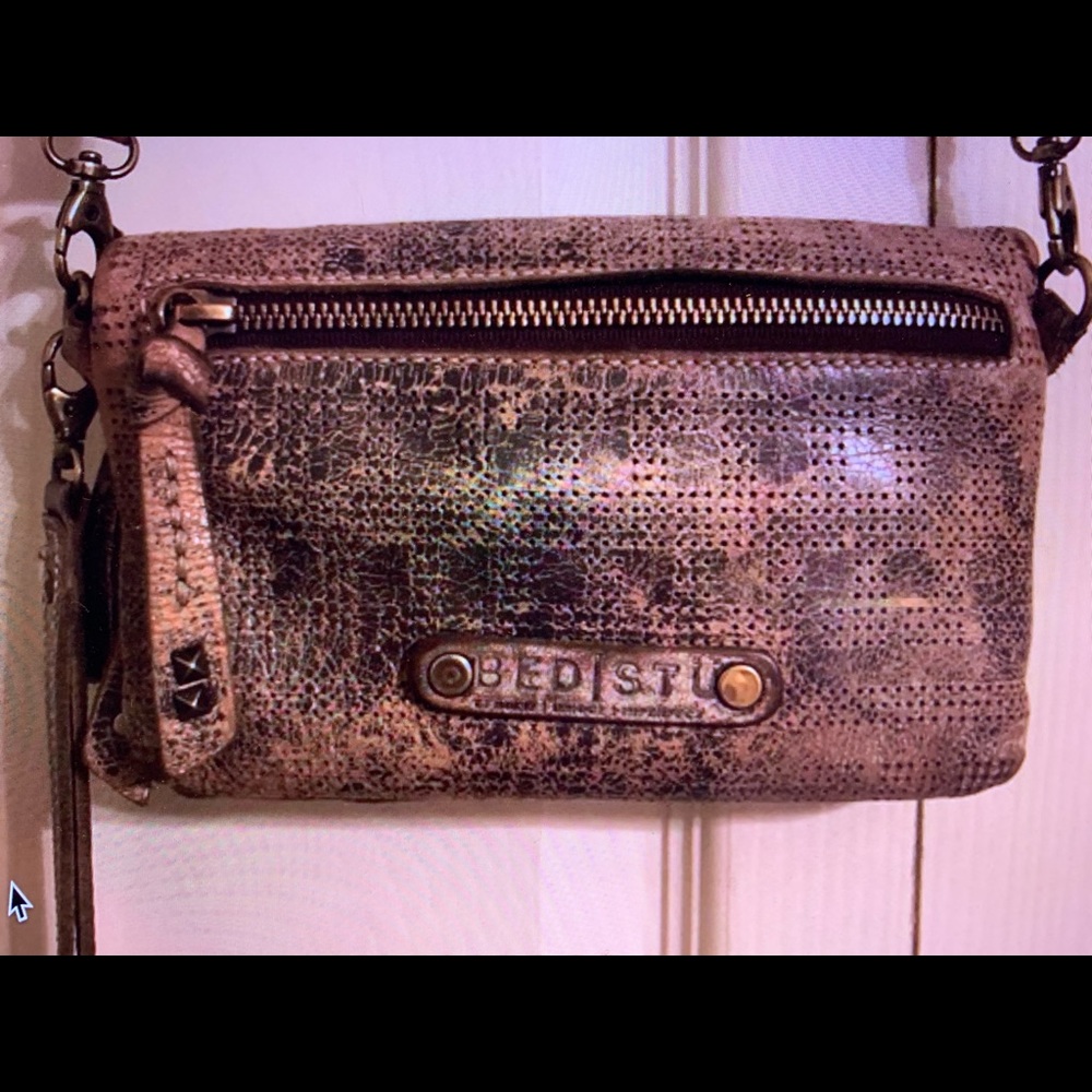 EUC Bed Stu Bayshore crossbody clutch purse